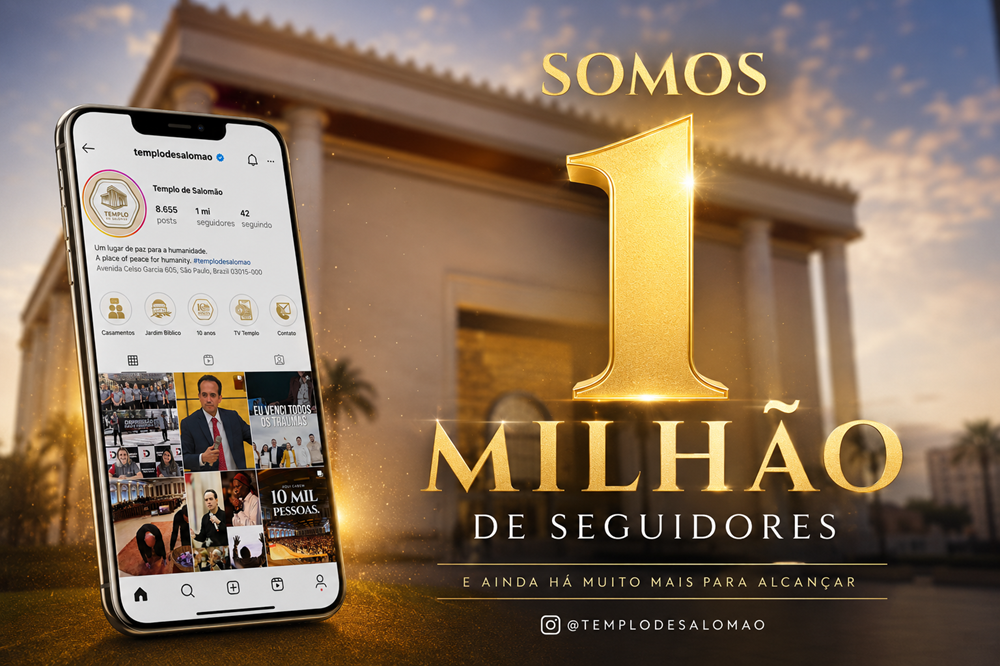 postTemplo chega a 1 milhão de seguidoresna categoriaNo Instagram